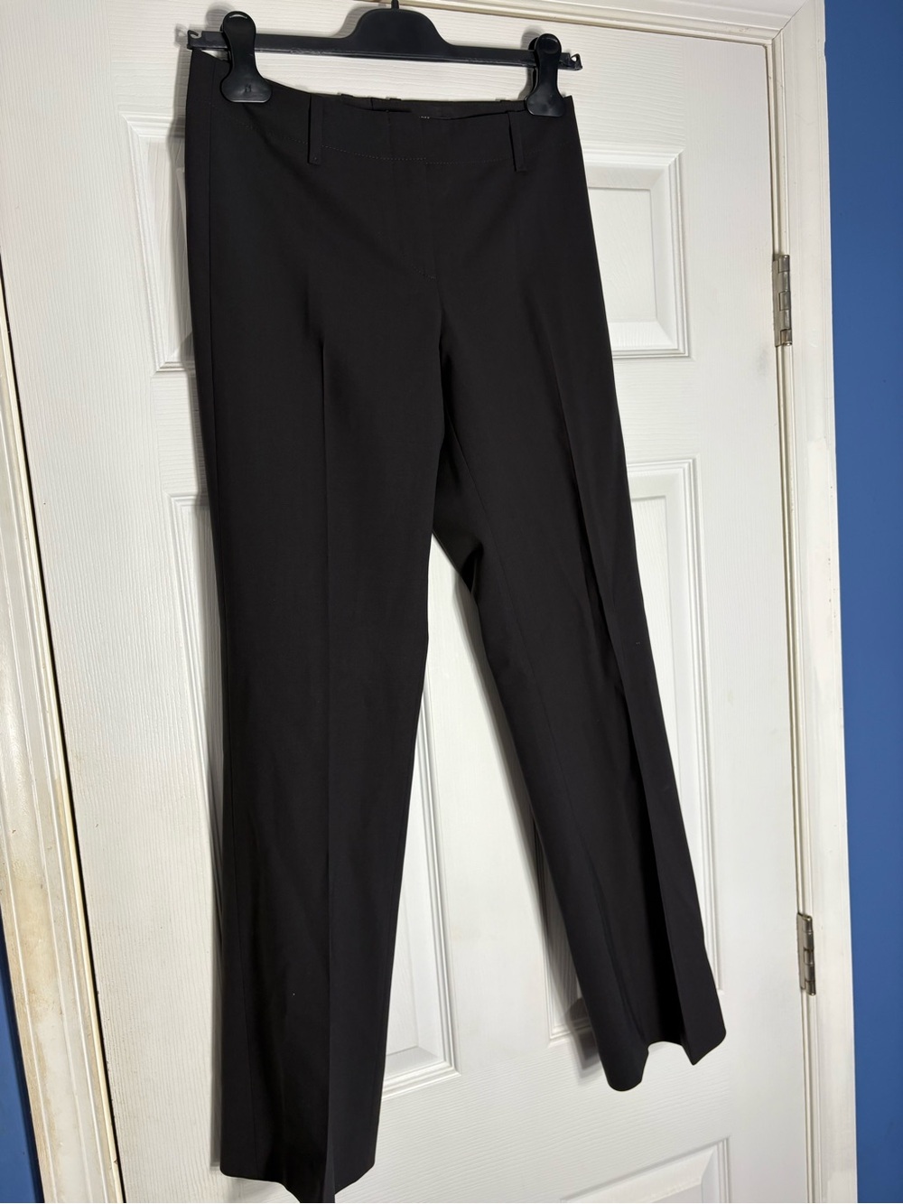 Boss Women's Black Straight-Leg Trousers